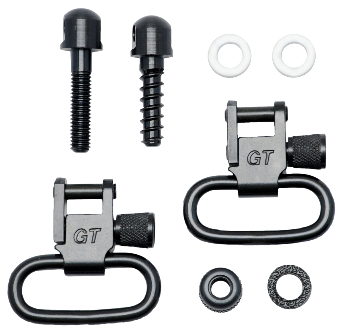 GrovTec GTSW07 Locking Forend Sling Swivel Set 1" Black Oxide Steel - Crosman 1400