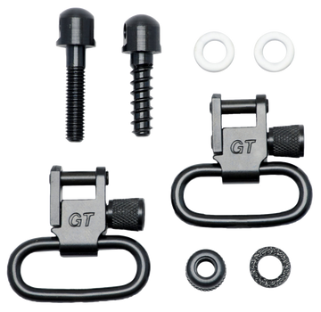 GrovTec GTSW07 Locking Forend Sling Swivel Set 1" Black Oxide Steel - Crosman 1400