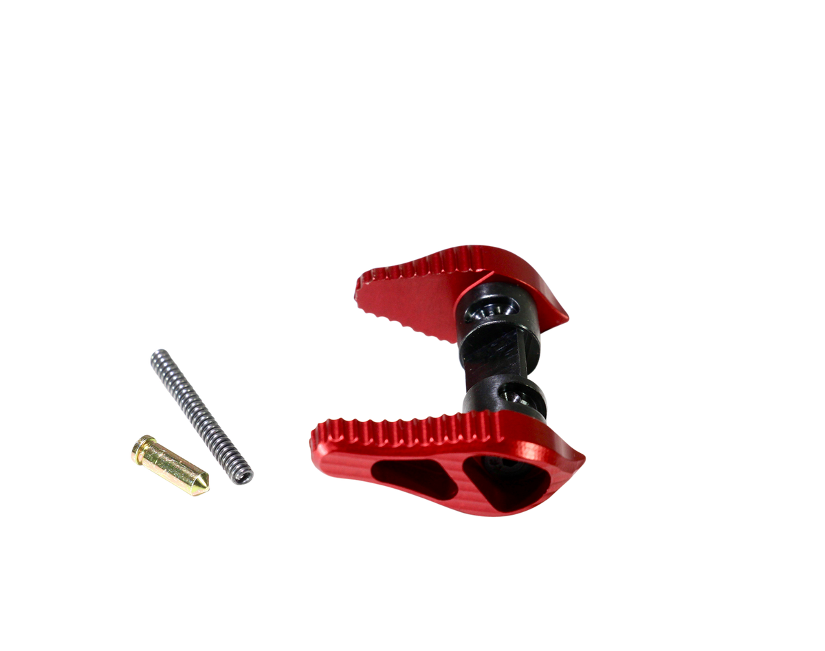 Timber Creek Outdoors AMBISSR Ambidextrous Safety Selector 45/90 Degree AR Platform Red Anodized Aluminum