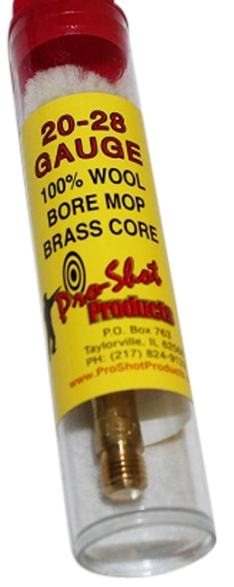 Pro-Shot MP20 Bore Mop 20/28 Gauge Shotgun Cotton 1.75" #5/16-27 Thread