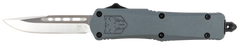 CobraTec Knives FS-3 Small 2.75" OTF D2 Steel Plain Blade Gray Aluminum Handle