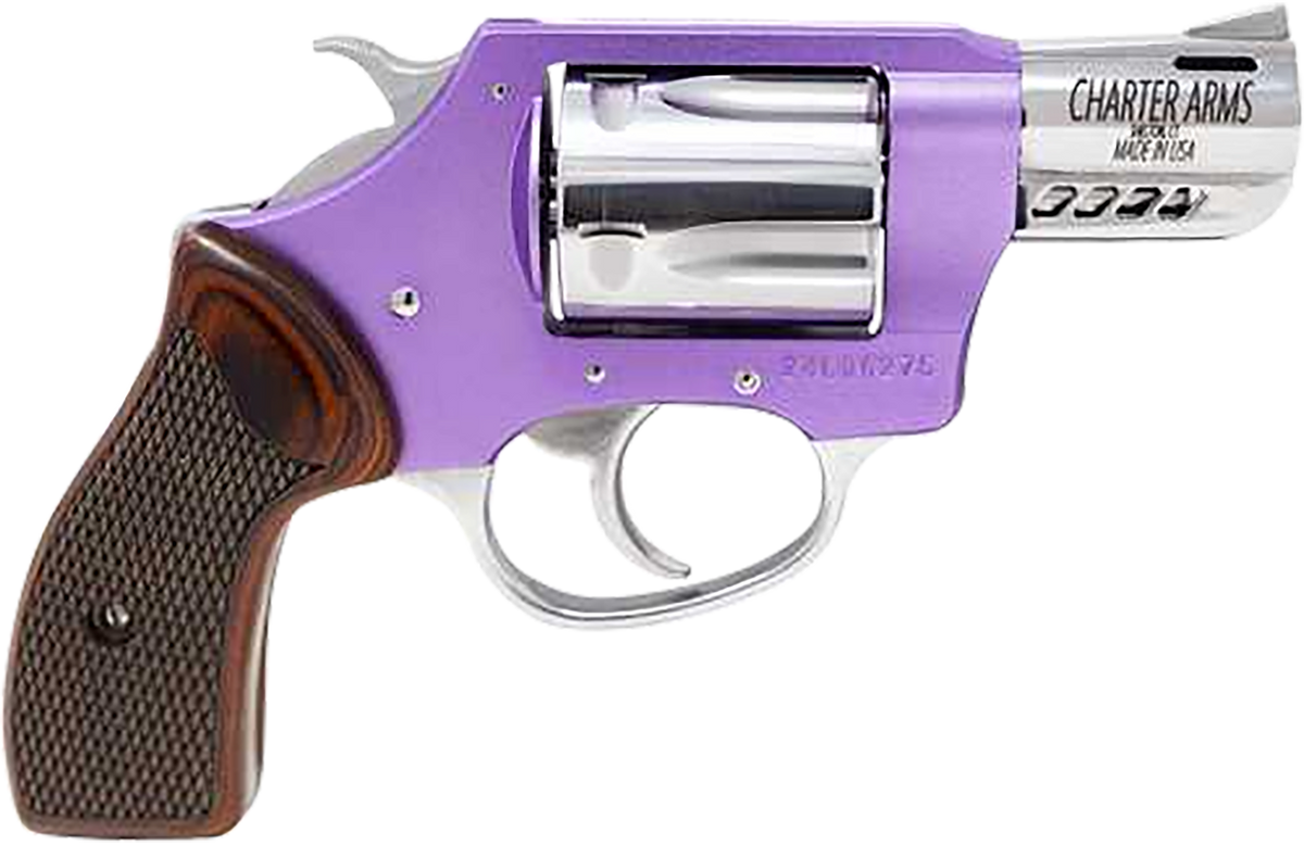 Charter Arms Off Duty Coyote 380 ACP 2" 5-Rd DA/SA Revolver - Lavender Aluminum Frame/High Polish