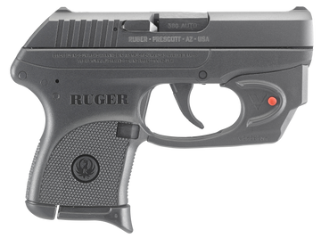Ruger 3752 LCP w/Laser 380 ACP 2.75" 6+1 Semi-Auto Pistol - Viridian E-Series Red Laser