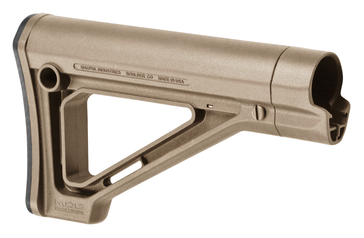 Magpul MOE Fixed Carbine Stock Mil-Spec Flat Dark Earth Polymer AR-15/M16/M4