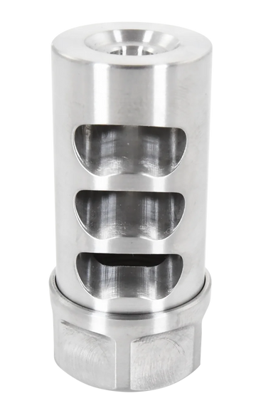 American Precision Arms Gen 2 Little Bastard 30 Cal 5/8x24 Self-Timing Muzzle Brake - Stainless