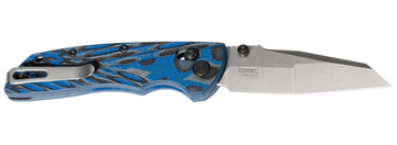 Hogue Deka 3.25" Folding Modified Wharncliffe Plain CPM 20CV - G-Mascus Blue G10