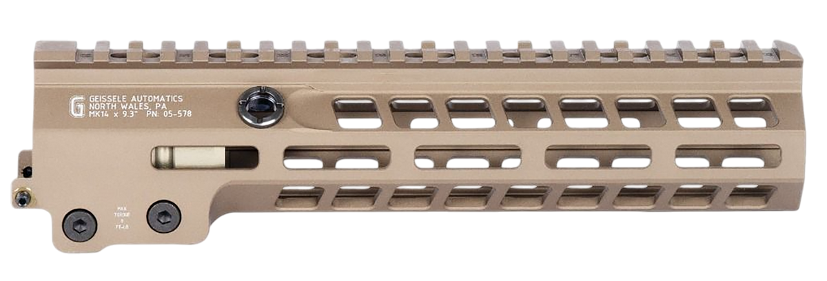 Geissele Automatics Super Modular Rail MK14 9.30" M-LOK AR-15 Handguard - Desert Dirt