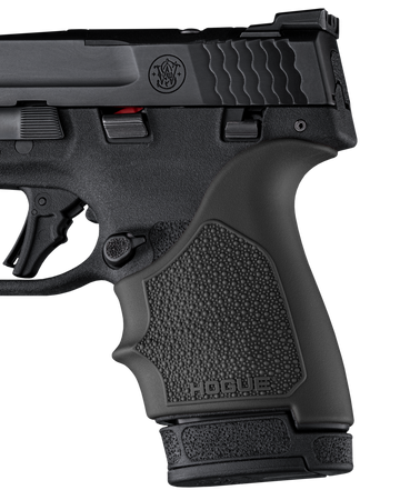 Hogue HandAll Beavertail Grip Sleeve Black Rubber - S&W M&P 9 Shield Plus