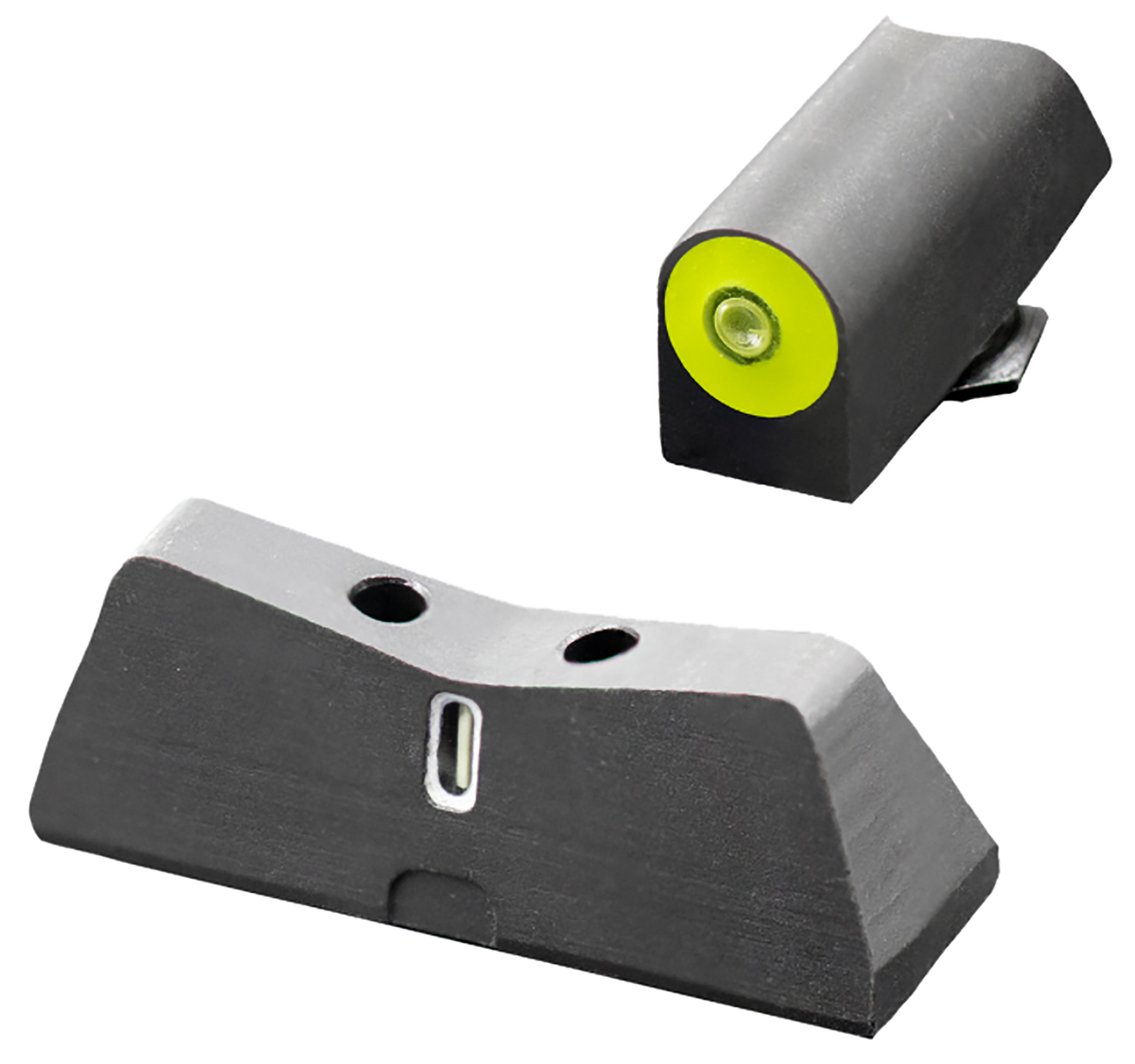 XS Sights DXT2 Big Dot Night Sights for Glock 42/43/43X/48 - Green Tritium Yellow Outline Front / White Outline Rear