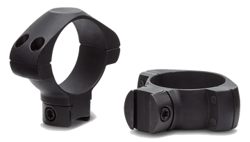 Konus 7416 Steel Scope Rings 1" Quick Release Medium 0 MOA 3/8" Grooved - Matte Black