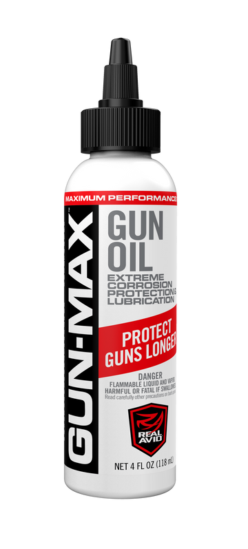 Real Avid Gun-Max 4oz Gun Oil - Cleans, Lubricates, Protects