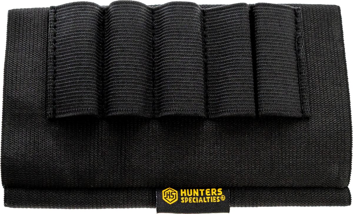 Hunters Specialties 00685 Buttstock Shell Holder Shotgun 5 Rd Black Elastic