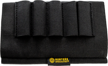 Hunters Specialties 00685 Buttstock Shell Holder Shotgun 5 Rd Black Elastic