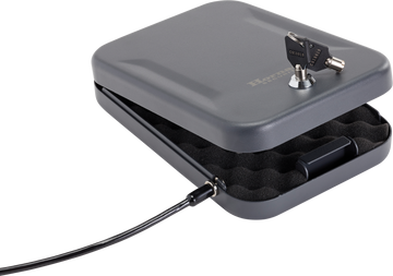 Hornady 95200 Standard Lock Box Large Key Entry Black 16-Gauge Steel