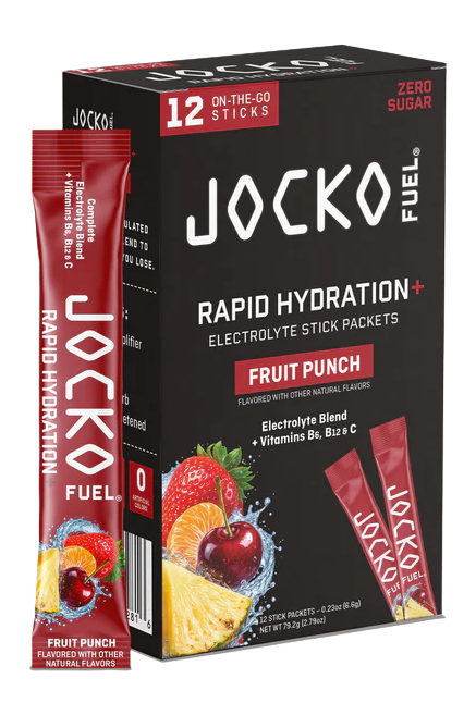Jocko Fuel Rapid Hydration Powder Fruit Punch Stick Packs 6/12