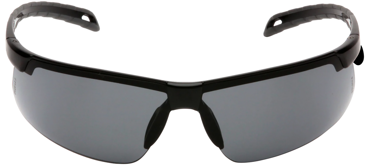 Pyramex Everlite Safety Glasses Gray Anti-Fog Lens Black Frame