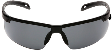 Pyramex Everlite Safety Glasses Gray Anti-Fog Lens Black Frame