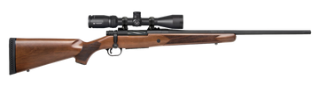 Mossberg Patriot 400 Legend 20" 4+1 Bolt-Action Rifle - Fluted Threaded Barrel, Walnut Stock, 3-9x40mm Scope