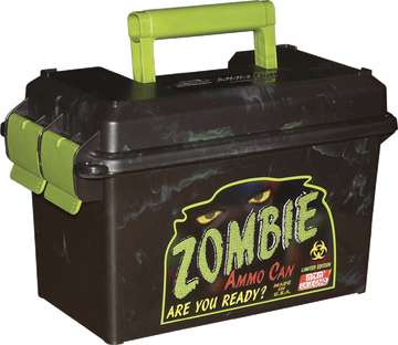 MTM AC50Z Ammo Can 50 Cal Black w/Zombie Green Accents