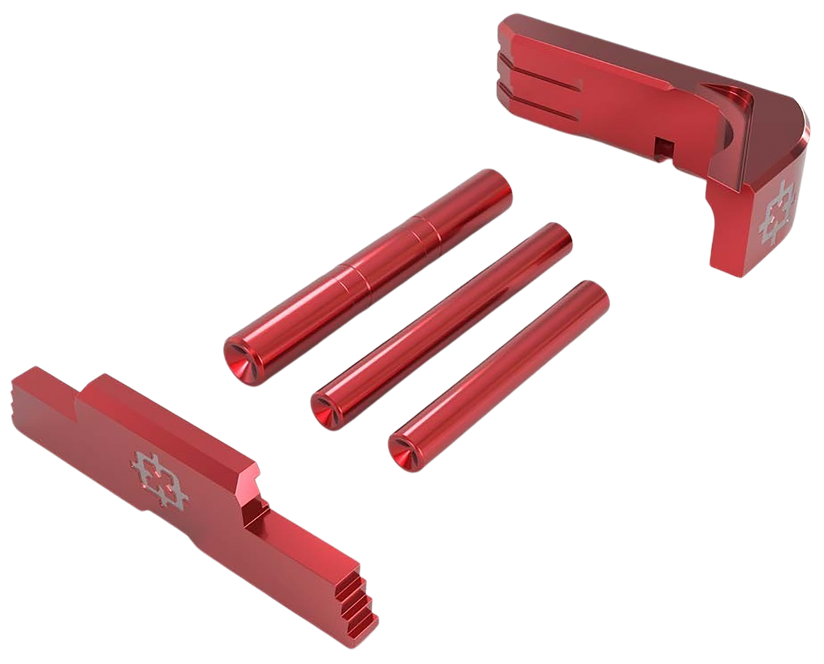 Cross Armory CRG43SOKRD 3 Piece Upgrade Kit Glock 43 Red Anodized Aluminum