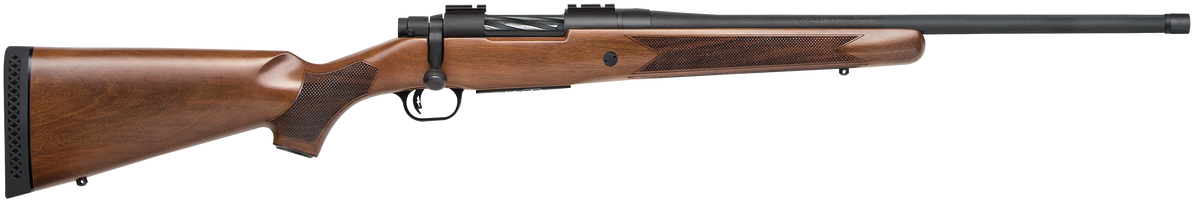 Mossberg Patriot Walnut 400 Legend 20" 4+1 Bolt-Action Rifle - Matte Blued Threaded