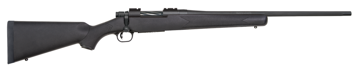 Mossberg Patriot 350 Legend 22" 4+1 Bolt Action Rifle - Matte Blued Fluted Barrel - Black Synthetic Stock