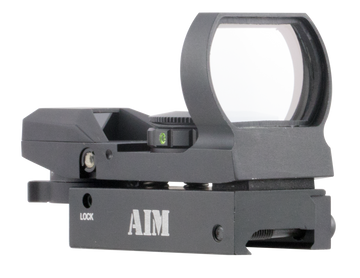 Aim Sports RT4WF1 Reflex Warfare Edition 1x 24mm x 34mm Matte Black Red/Green Multi Reticle