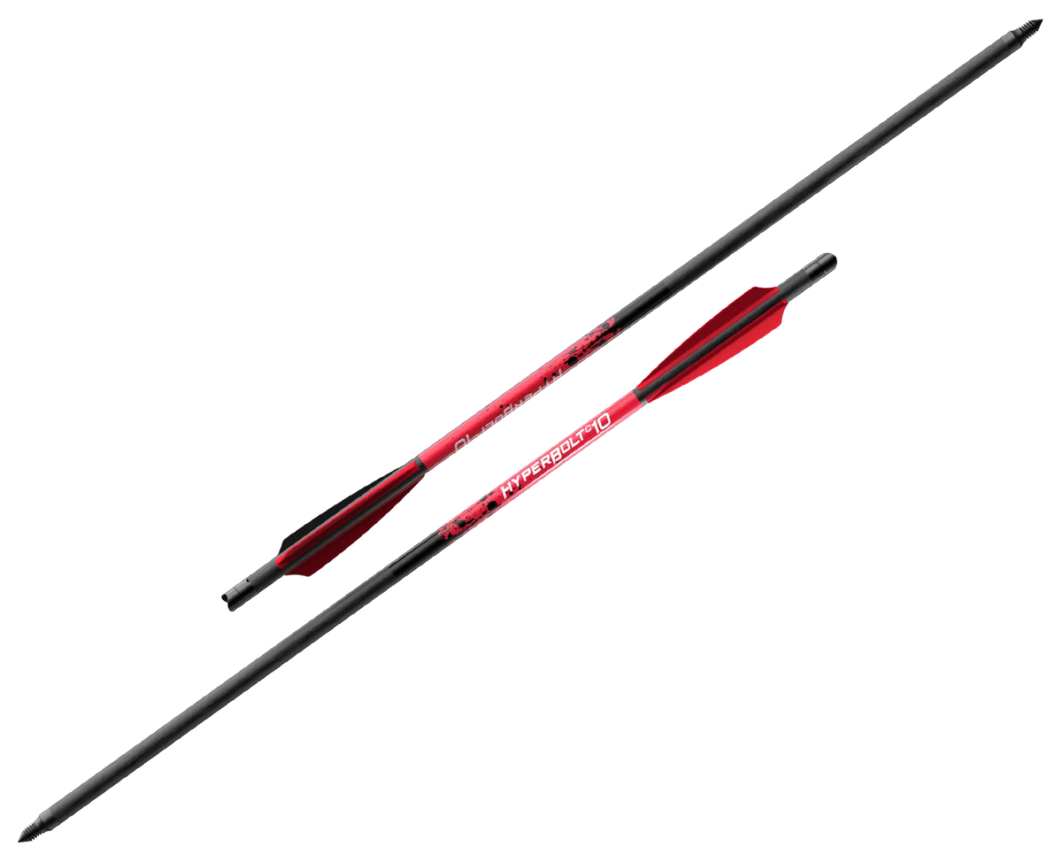 Barnett Outdoors Demun HyperBolt 10 in Carbon 3 Fletch Crossbow Bolts - 6 Pack