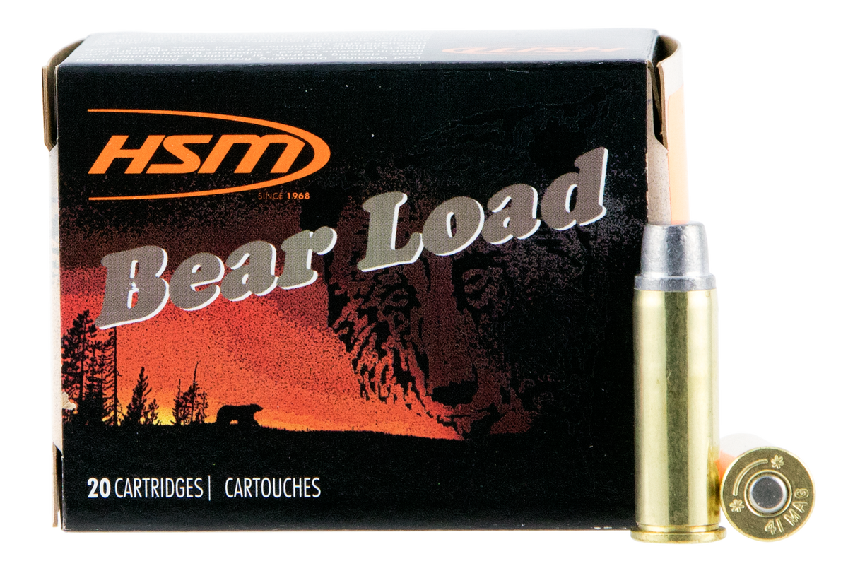 HSM Bear Load .41 Rem Mag 230gr Semi-Wadcutter Gas Check 20 Rd - Box or Case