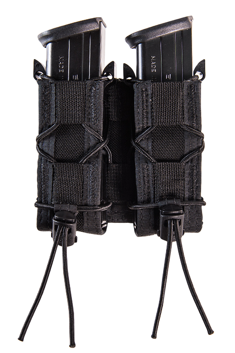 High Speed Gear 11PT02BK TACO Double Pistol Magazine Pouch Black Nylon MOLLE