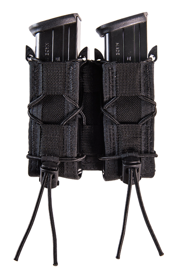 High Speed Gear 11PT02BK TACO Double Pistol Magazine Pouch Black Nylon MOLLE