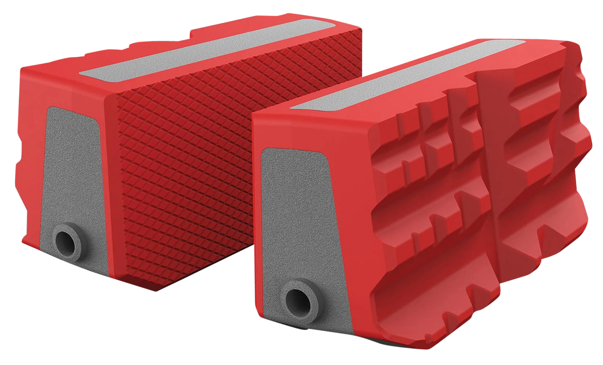 Real Avid Smart-Jaws Multi-Fit Sleeves Gray/Red Rubber Overmold