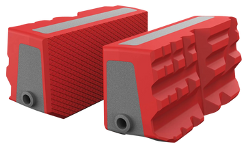 Real Avid Smart-Jaws Multi-Fit Sleeves Gray/Red Rubber Overmold
