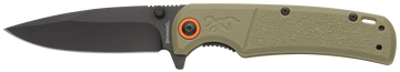 Browning Buckmark Slim EDC 3.13" Folding Drop Point D2 Steel Black Oxide Sage Polymer Knife