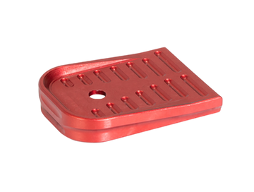 Timber Creek Outdoors GLMFPR Glock 17/19 Magazine Floor Plate - Red Aluminum