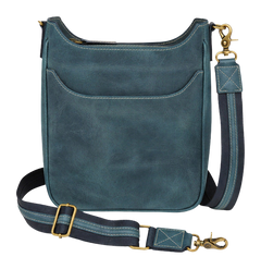 Kingport Industries GTM-CZY/17 Crossbody Slim Satchel - Blue Buffalo Leather - Sig P365