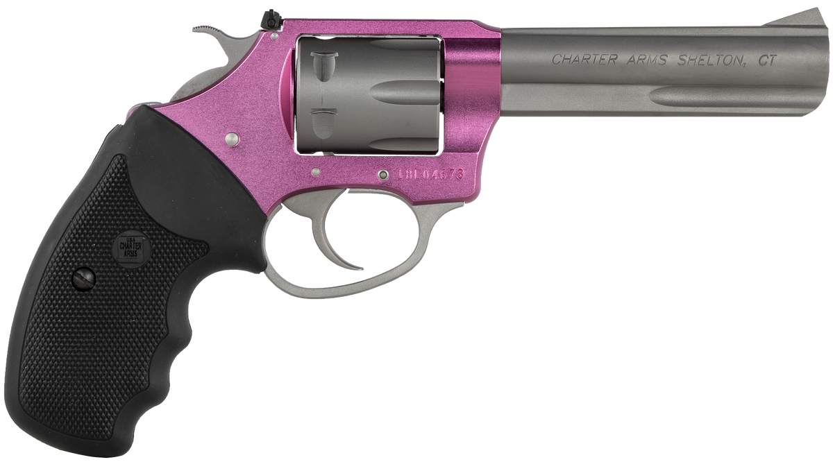 Charter Arms Pathfinder Lite 22 LR 4.20" 8-Shot DA/SA Revolver - Pink Aluminum Frame