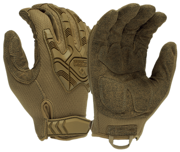 Pyramex VGTG40TX2 Impact Operator Heavy-Duty Brown Synthetic Leather XXL Hook & Loop Gloves