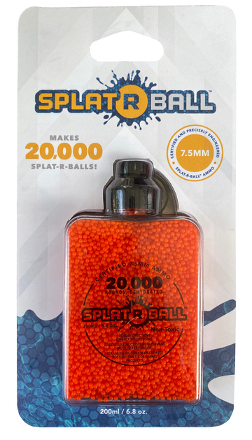 Splat R Ball Water Beads 7-7.5mm Polymer 20,000 Per Bottle
