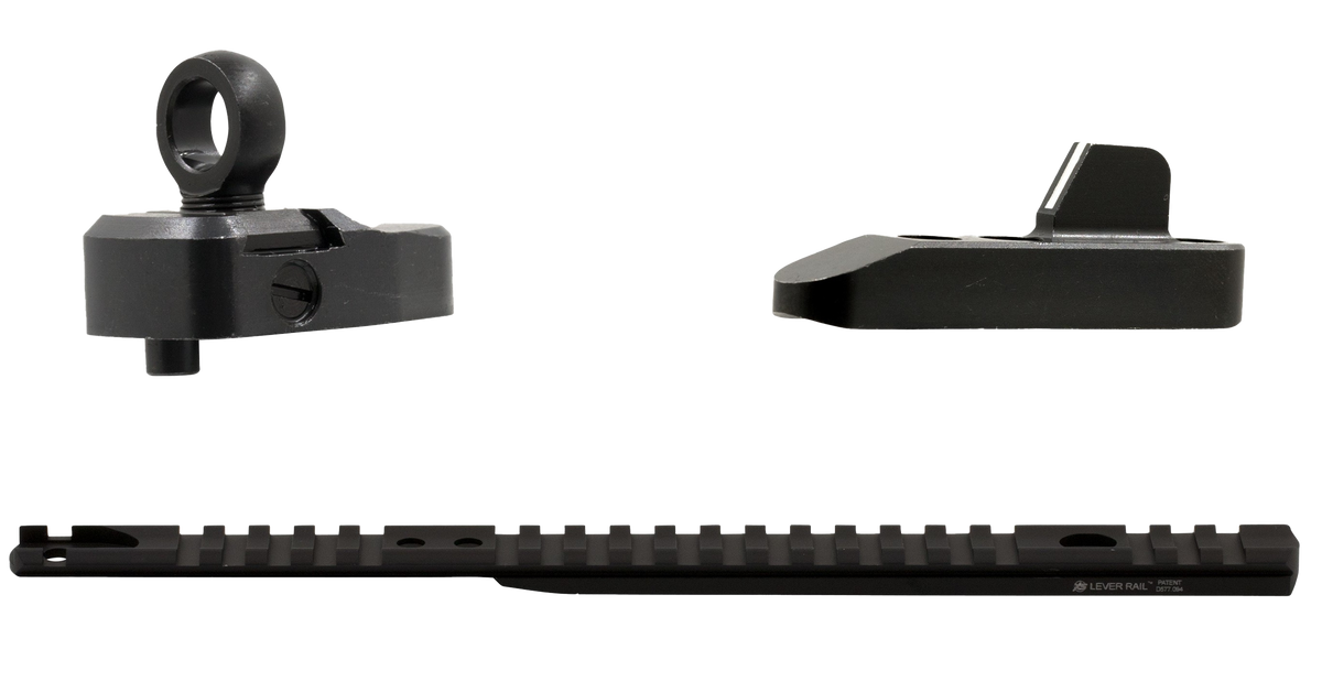 XS Sights ML10085 Marlin 336 Ghost Ring Sight Set & Lever Rail - Black Anodized