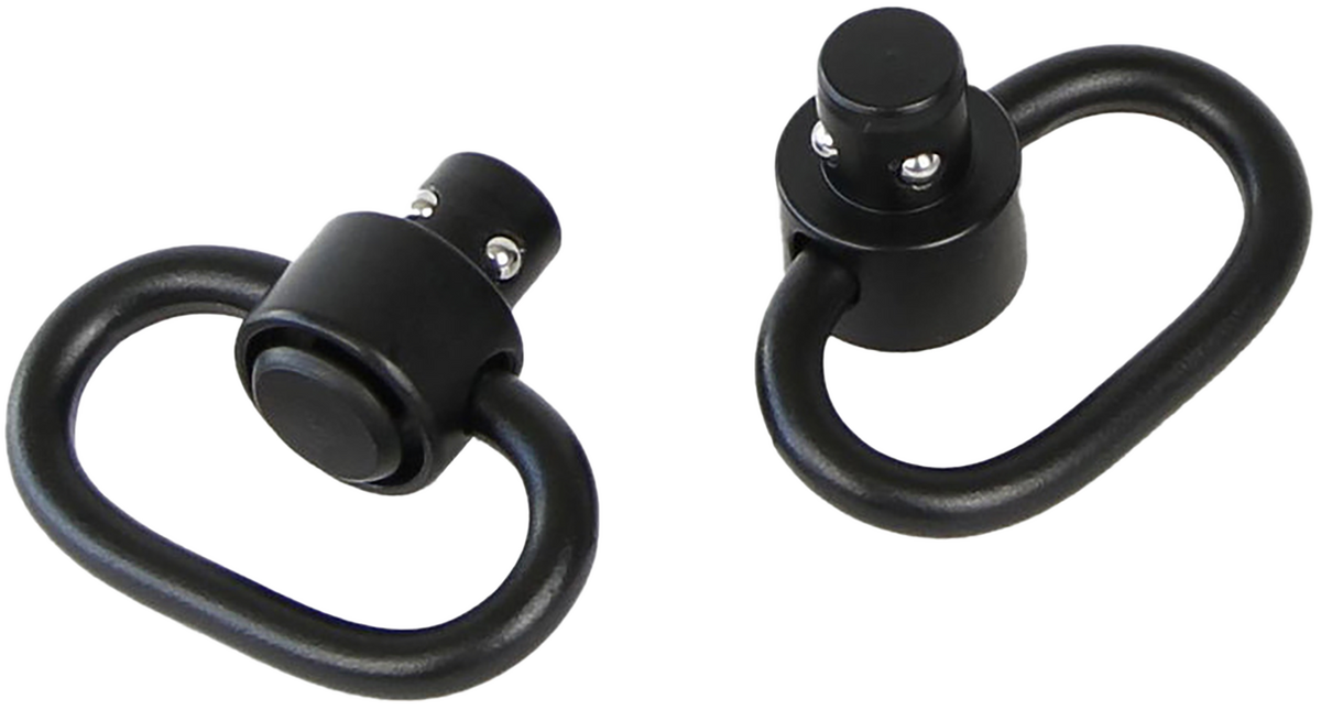 Bulldog BD884 Deluxe Push Button Swivel Set 1.25" Steel Black