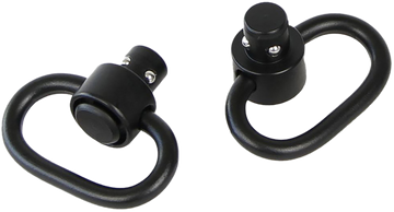 Bulldog BD884 Deluxe Push Button Swivel Set 1.25" Steel Black