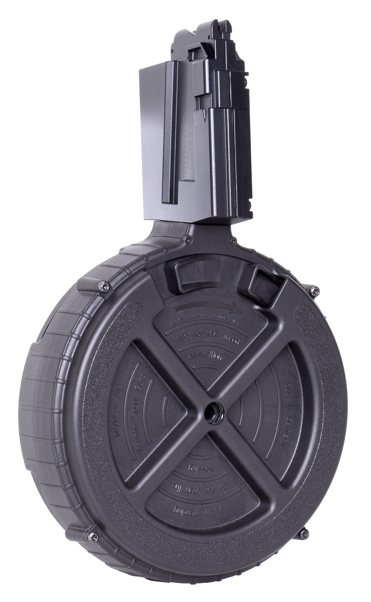 Mauser Rimfire M-15 22 LR 110rd Drum Magazine - Black Polymer