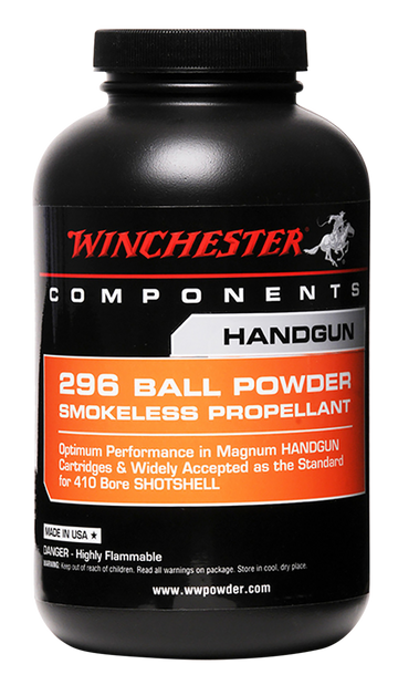 Winchester Powder 296 Ball Powder 1 lb - .357 Mag, .44 Mag, .410 Bore
