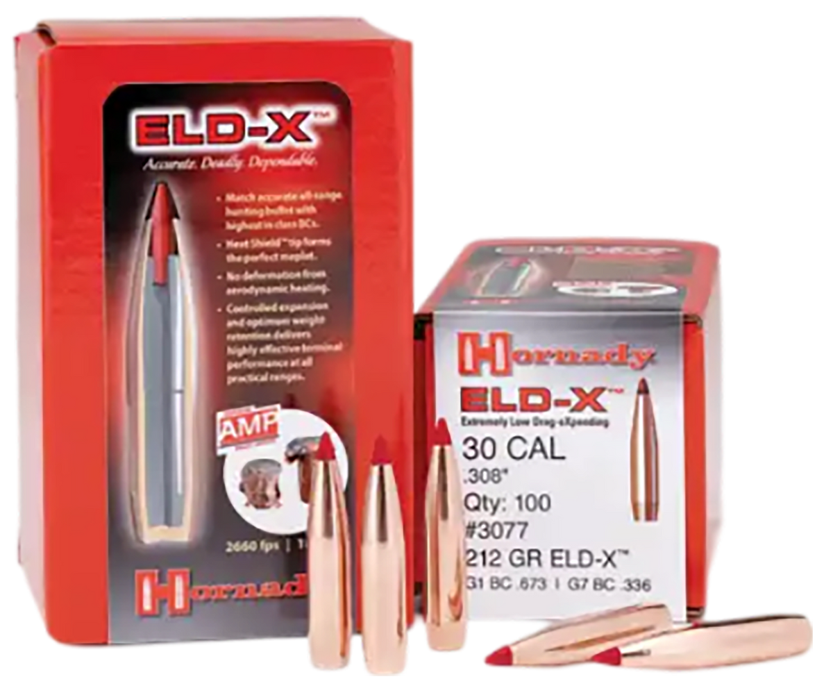 Hornady 2840 ELD-X 7mm .284 162 gr Extremely Low Drag eXpanding Rifle Bullets - 100 Count