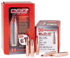 Hornady 2840 ELD-X 7mm .284 162 gr Extremely Low Drag eXpanding Rifle Bullets - 100 Count