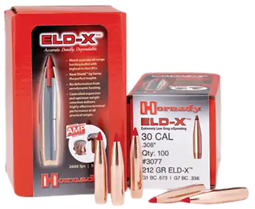 Hornady 2840 ELD-X 7mm .284 162 gr Extremely Low Drag eXpanding Rifle Bullets - 100 Count