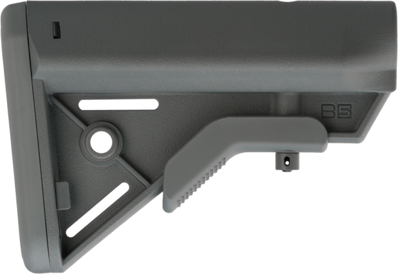B5 Systems Bravo AR-15 Stock - Wolf Gray Synthetic Mil-Spec