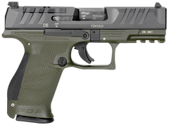 Walther Arms PDP Compact Optic Ready 9mm Luger 4" 15+1 Striker-Fired Pistol - Black/Green