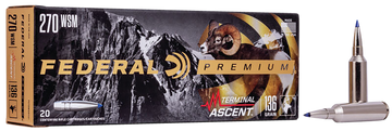 Federal Premium Terminal Ascent 270 WSM 136gr Hunting - Box or Case